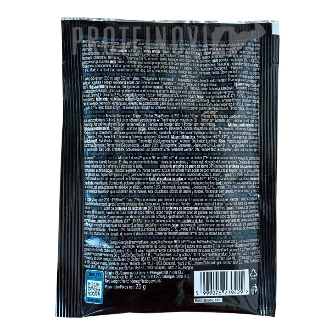 BioTech Iso Whey Zero 25g пробник