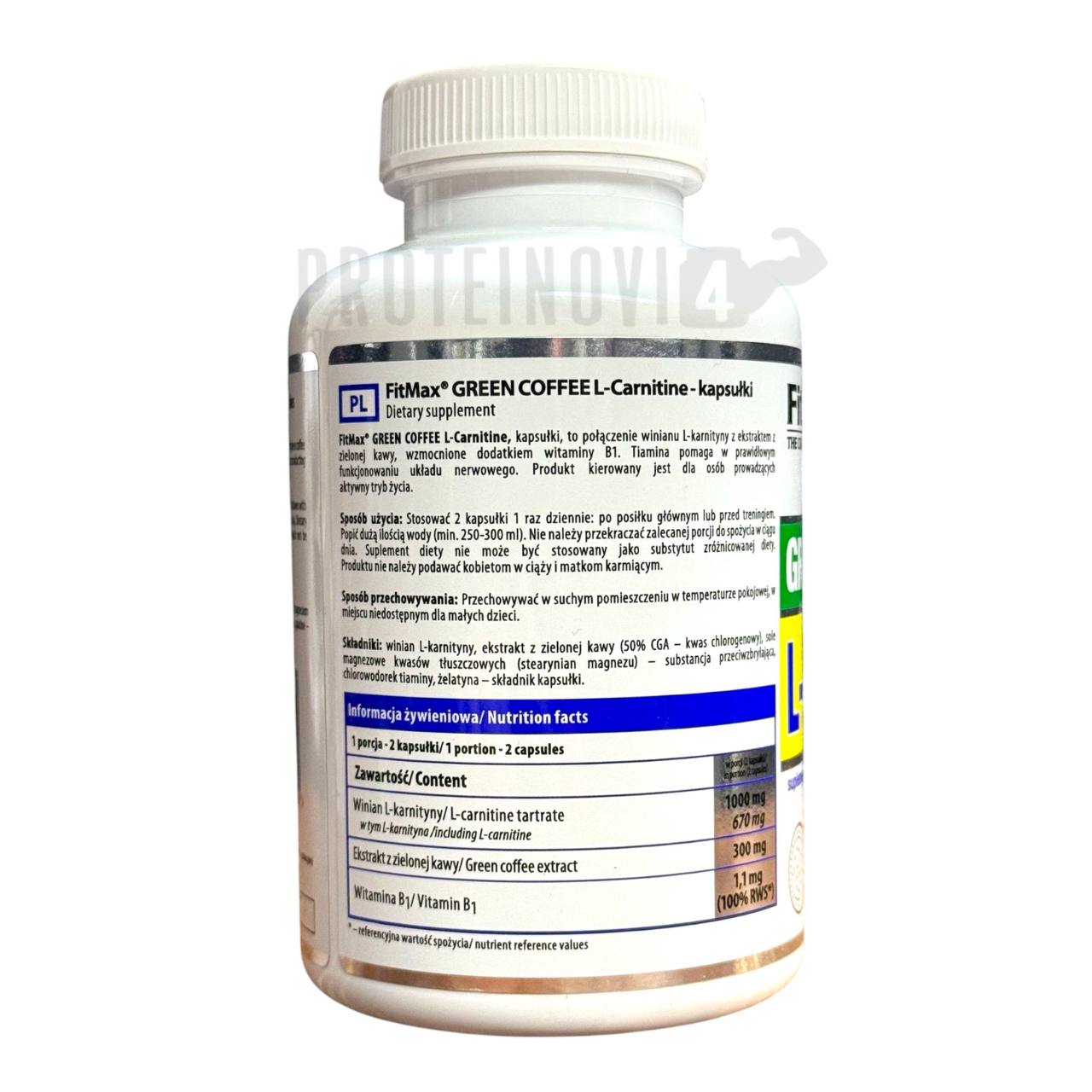 Fit Max L-Carnitine Green Coffee 90Caps