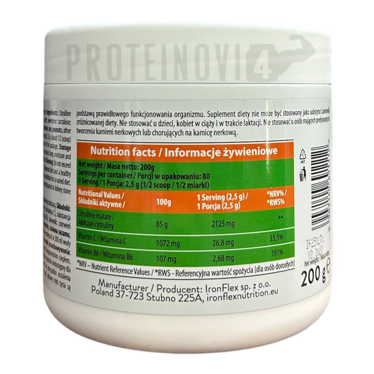 IronFlex Citruline 200gr