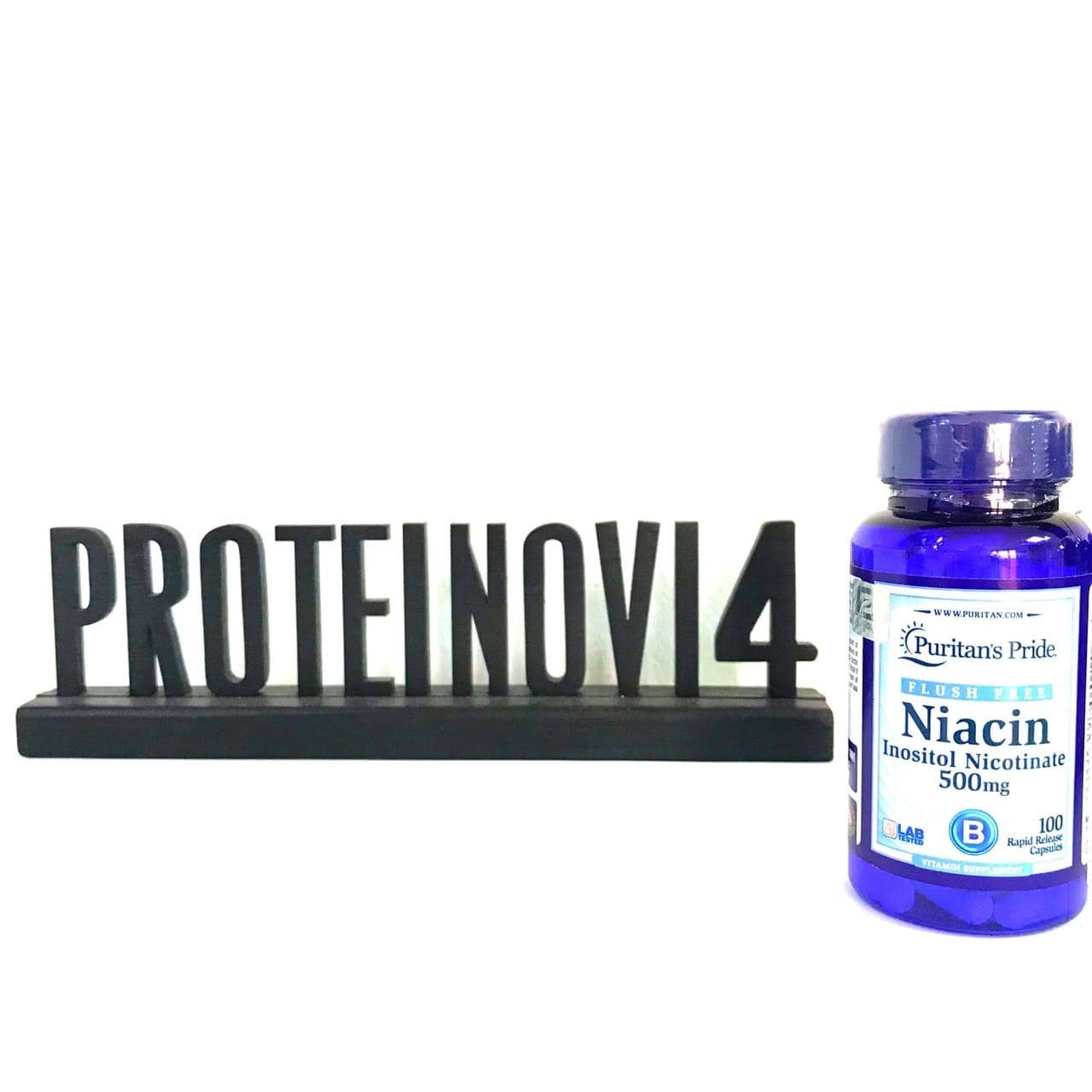 Puritans Pride Flush Free Niacin 500 mg - 100caps