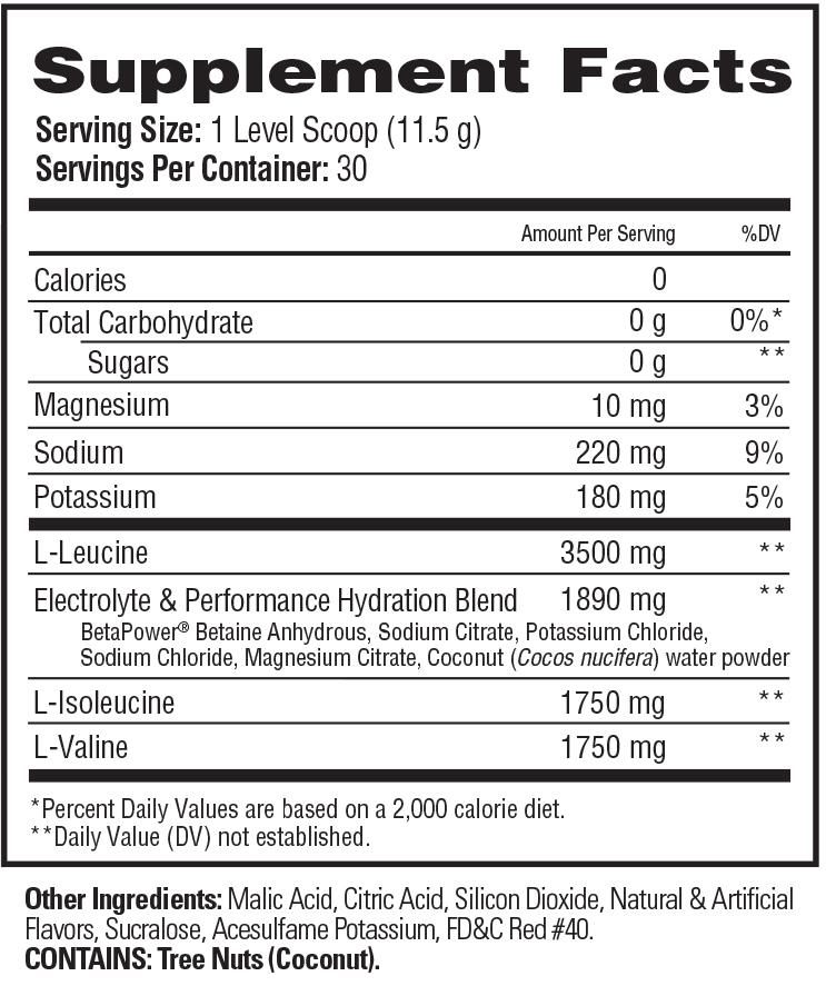 Scivation Xtend BCAA sport 345gr состав