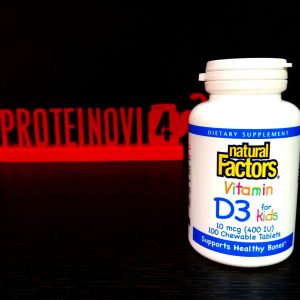 Natural Factors Vitamin D3 for kids 400iu 100tab