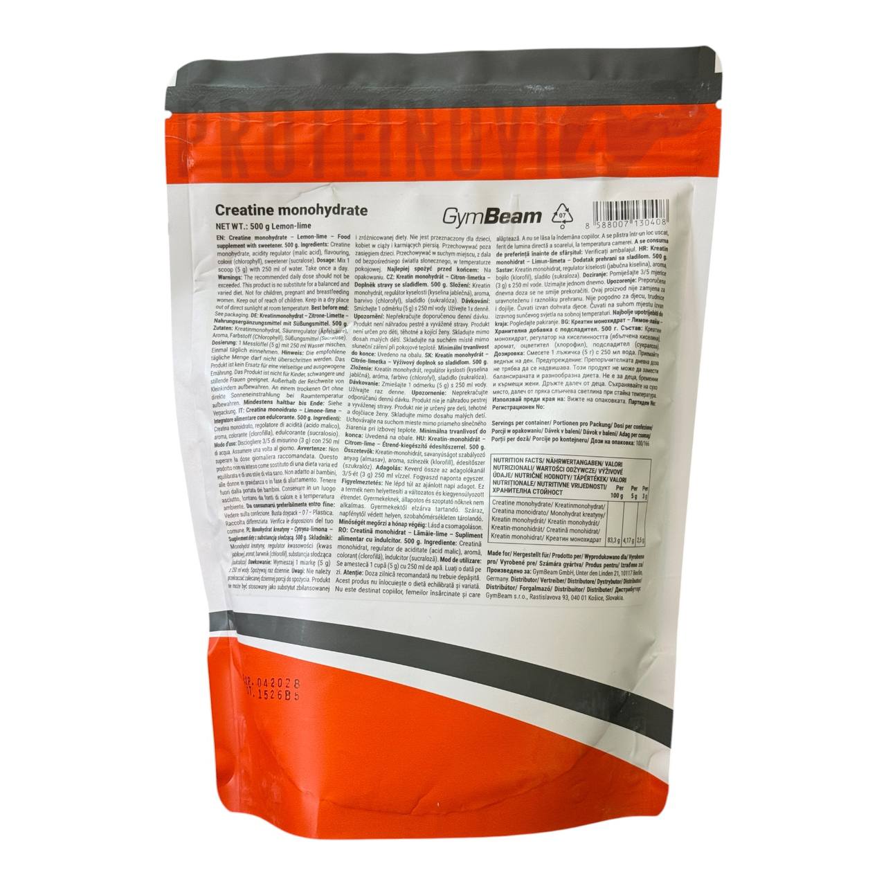 GymBeam Creatin Monohydrate 500gr