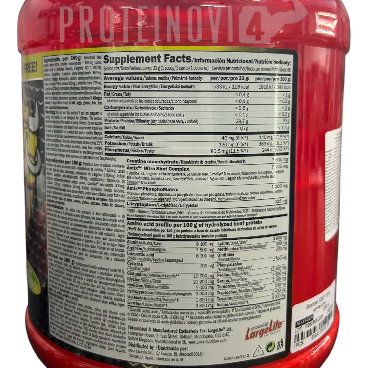 Amix Anabolic Monster Beef Protein 2.2kg