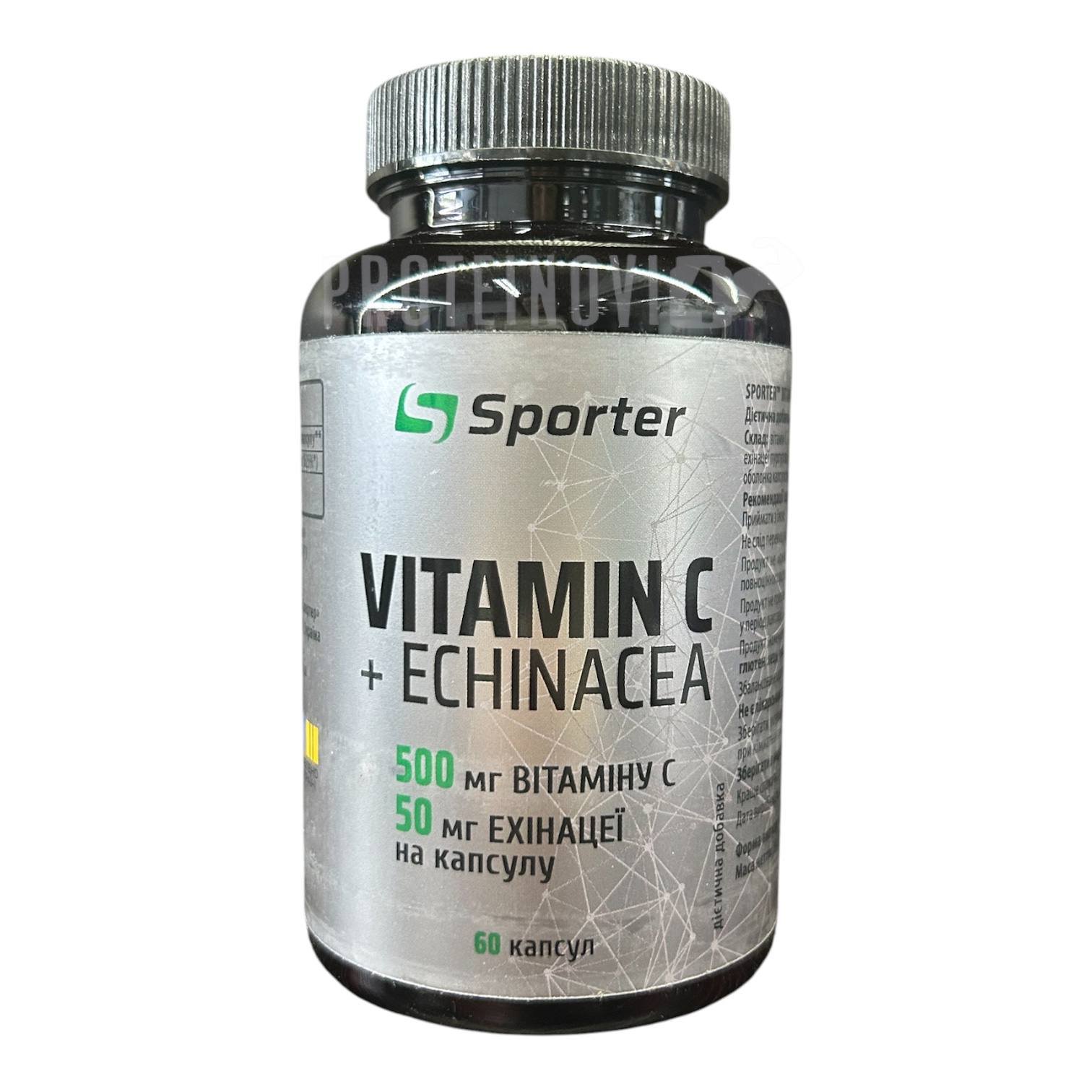 Sporter Vitamin C + Echinacea 60caps