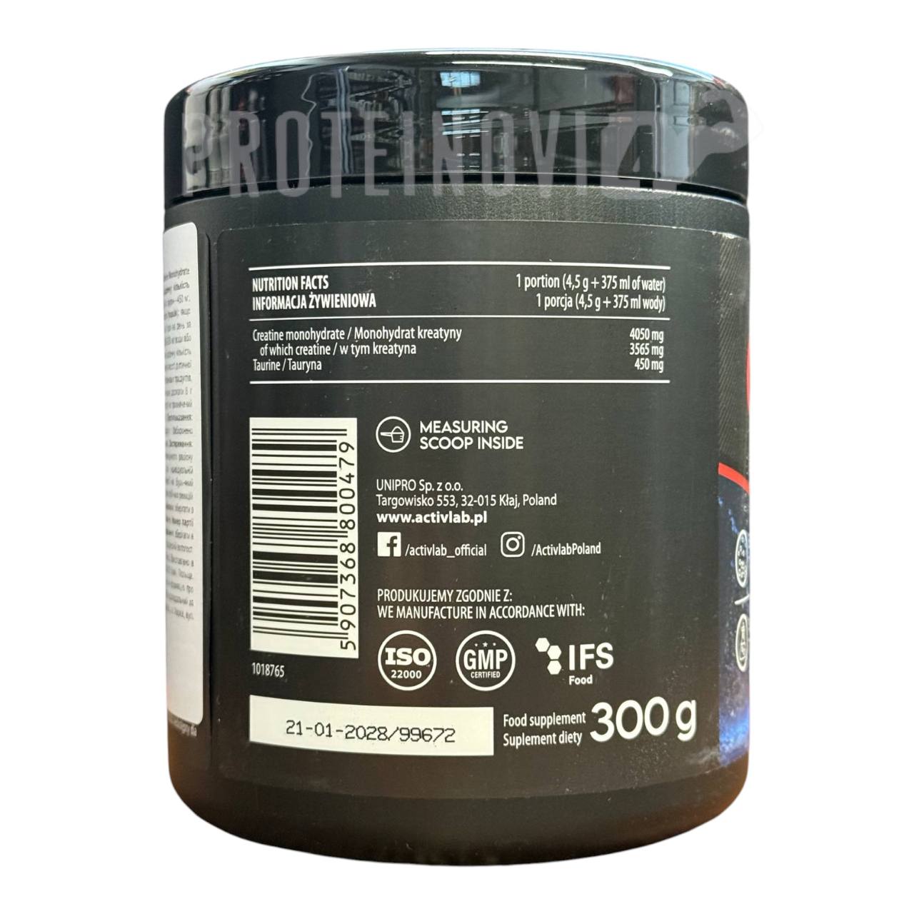ActivLab Creatine Monohydrate with taurine 300gr