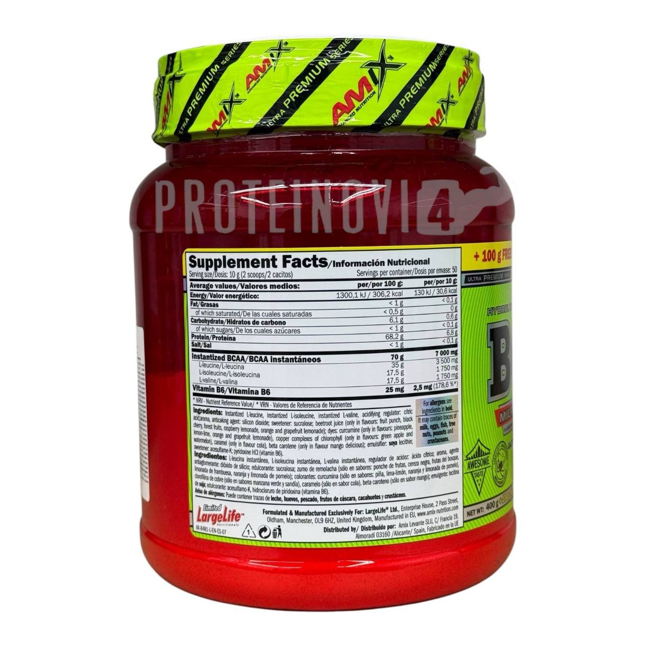 Amix BCAA instant juice 400+100gr