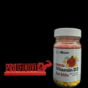 GymBeam Chewable Vitamin D3 for kids 120tab