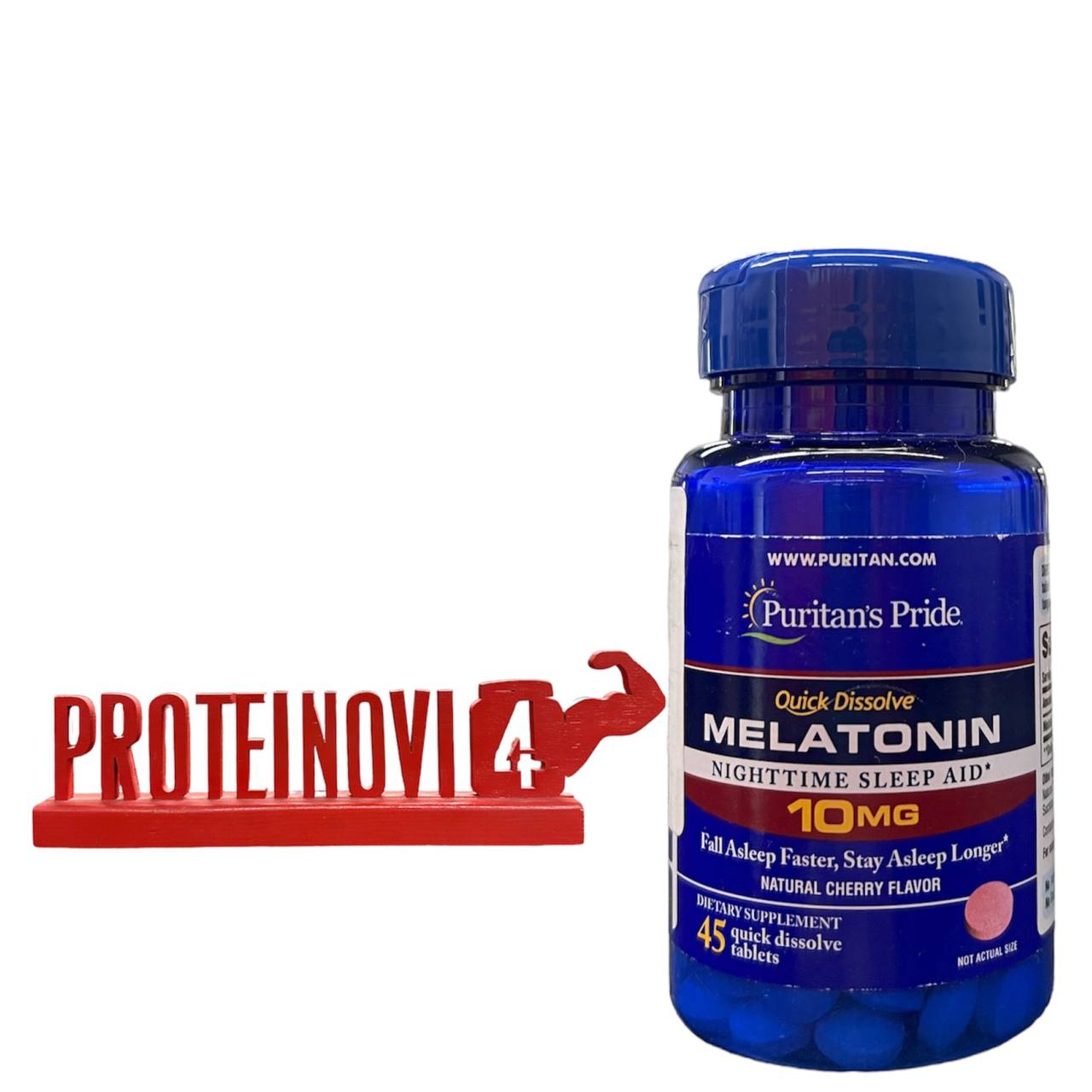 Puritans Pride Melatonin 10mg 45tab chery