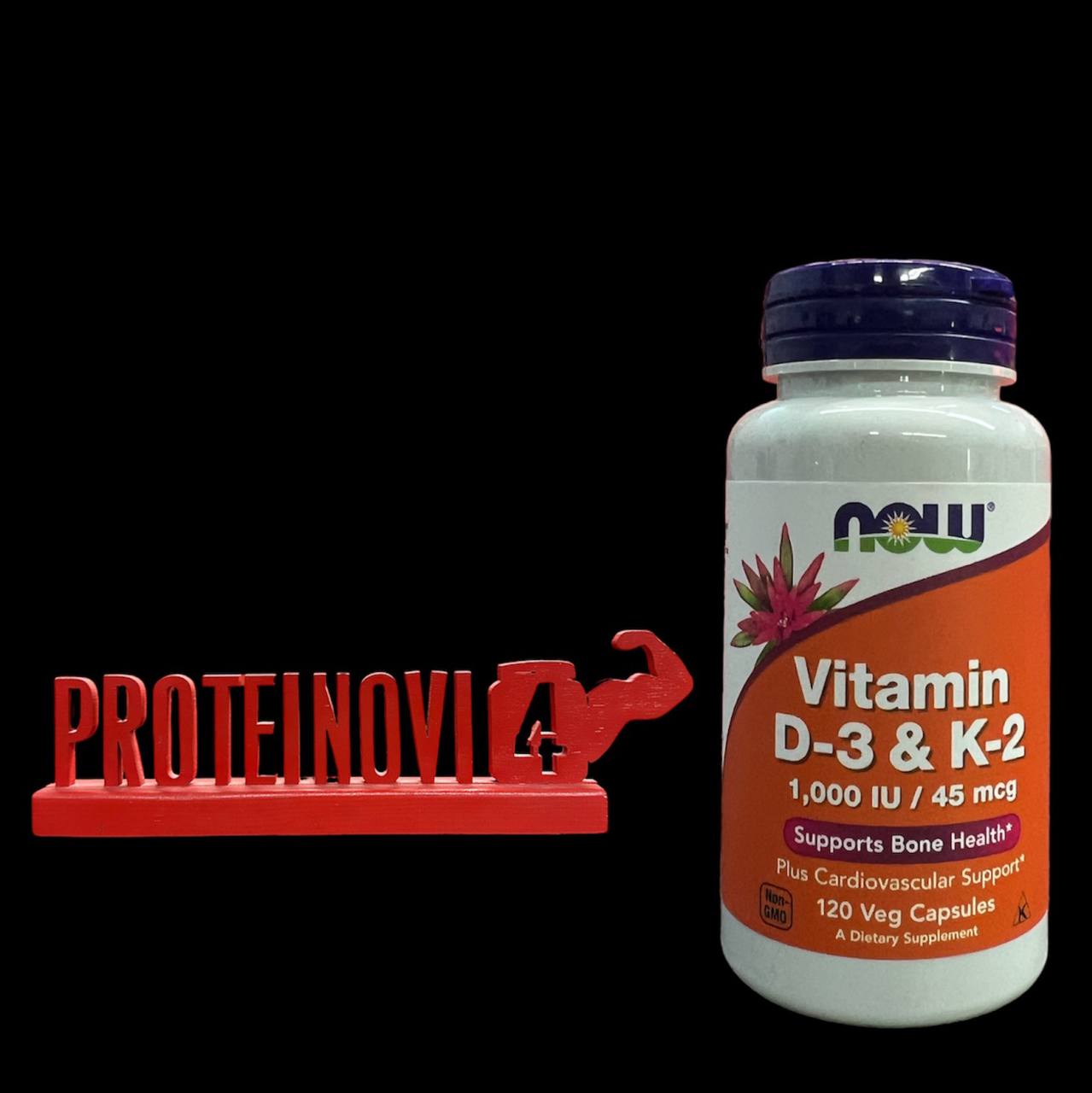 NOW Vitamin D3 1000IU and K2 45mcg 120caps