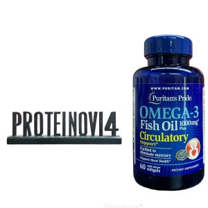 Puritans Pride Omega 3 Fish Oil 1000mg plus Circulatory support 60softgels