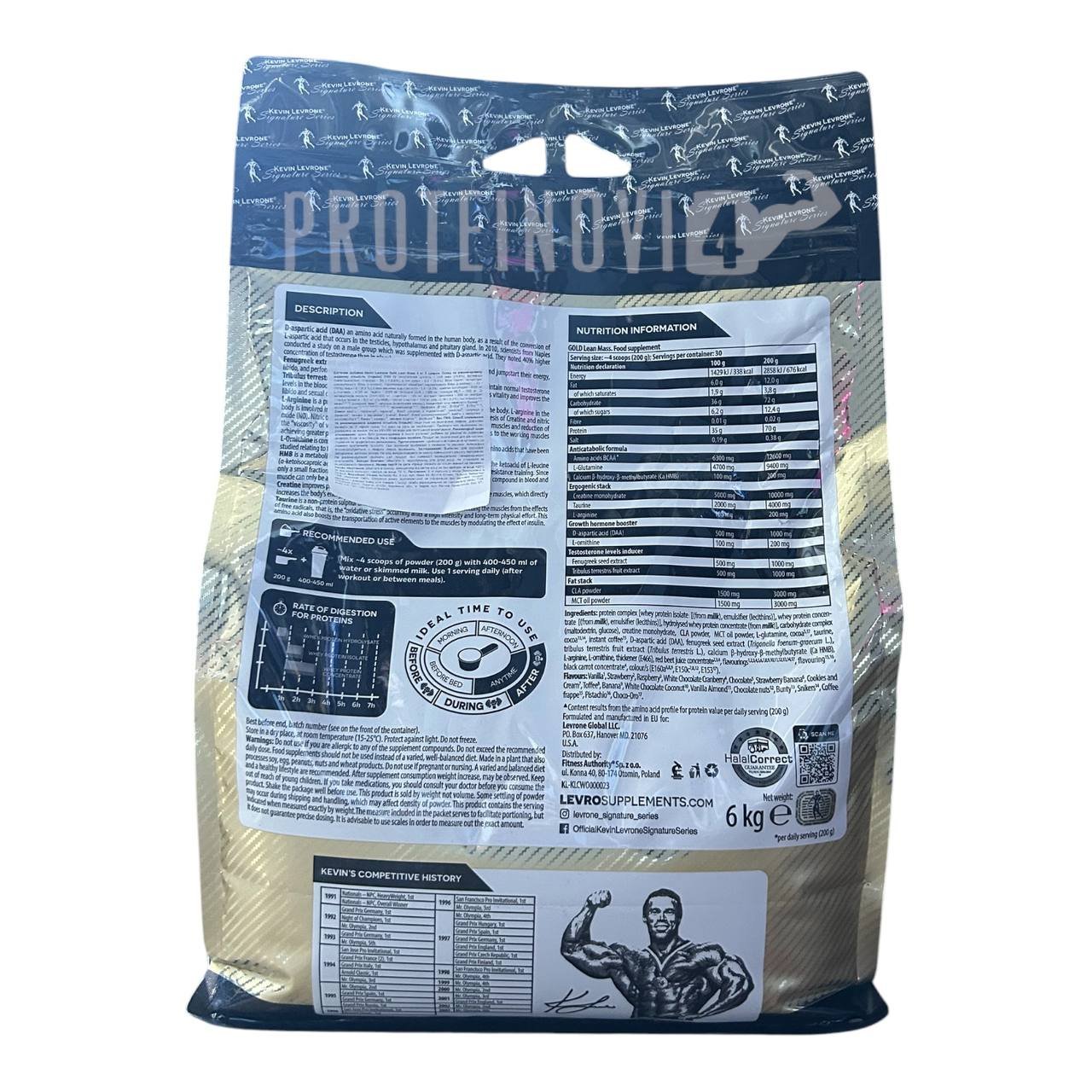 Kevin Levrone Gold Lean Mass 6kg