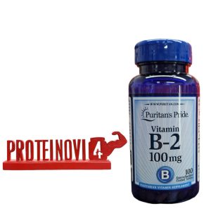 Puritans Pride Vitamin B2 100mg 100tabs