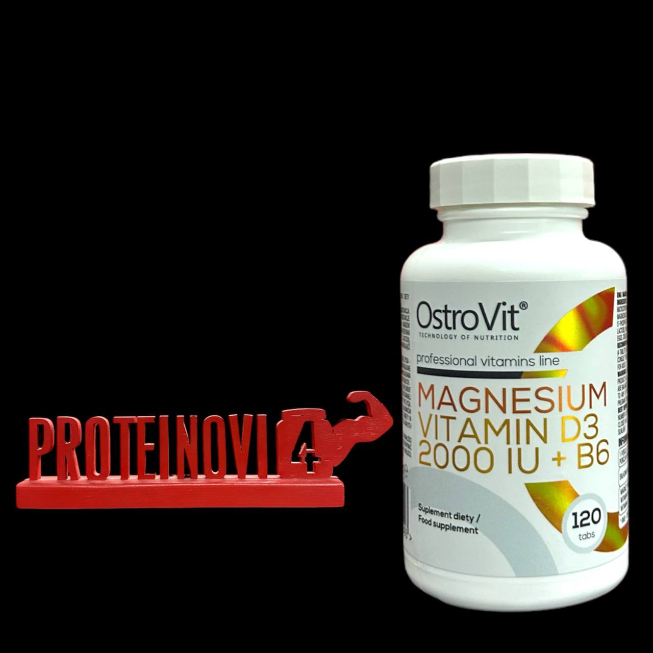OstroVit Magnesium Vitamin D3 2000 IU +B6 120tab