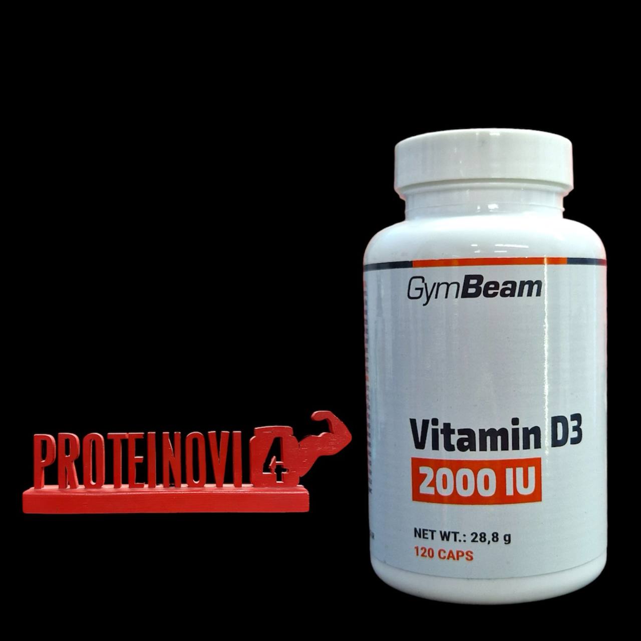GymBeam Vitamin D3 2000IU 120caps