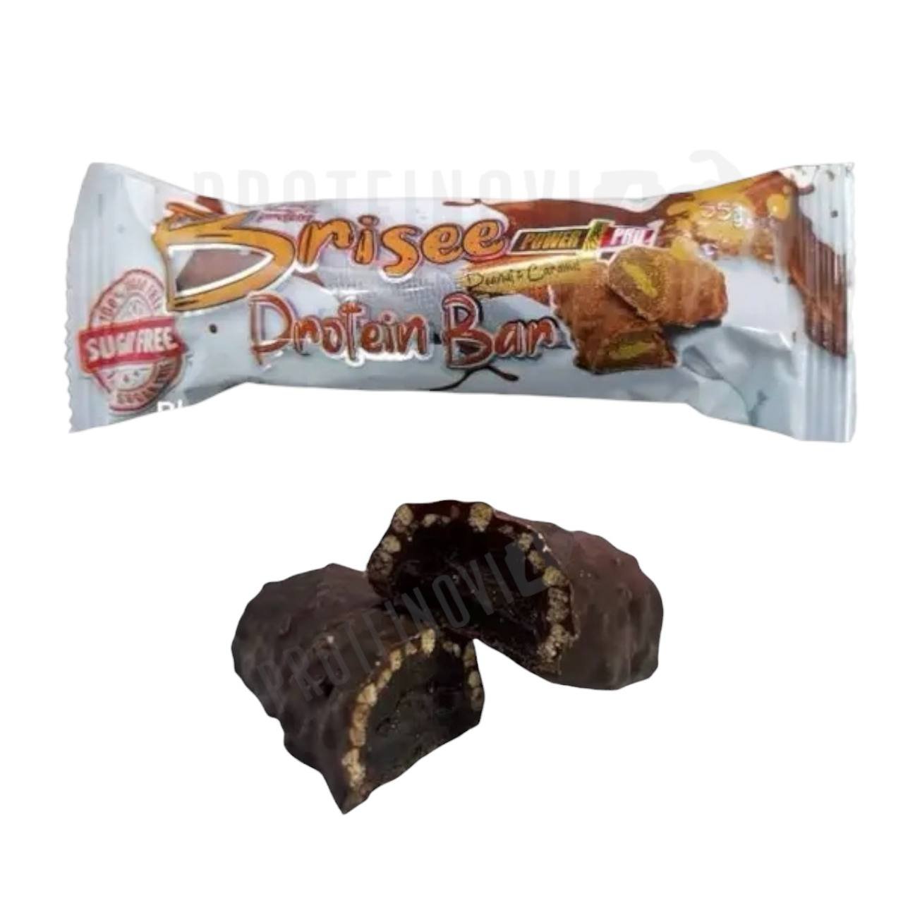 Power Pro Brisee Protein Bar 55gr Арахісова паста з карамеллю