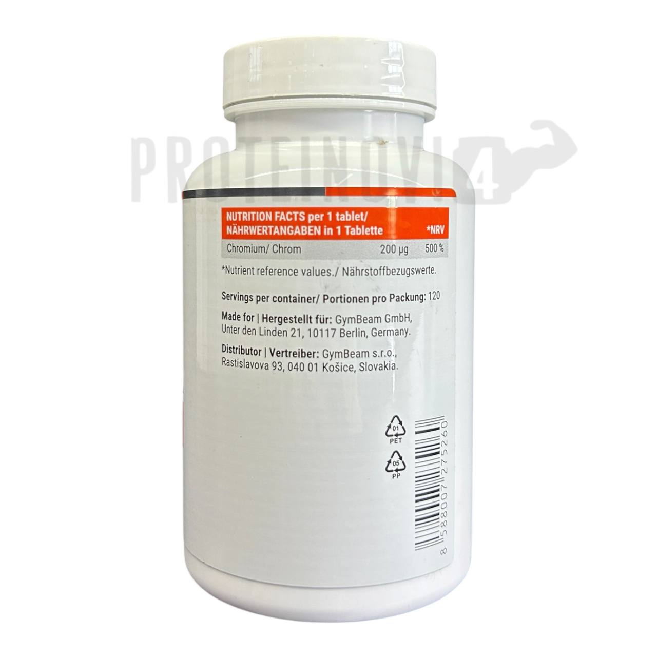 GymBeam Chromium Picolinate 120tab