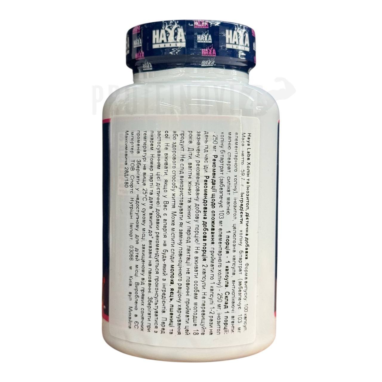 Haya Labs Choline & Inositol 500mg 100caps