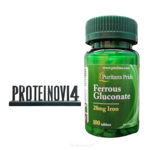 Puritans Pride Ferrous Gluconate 100tabs