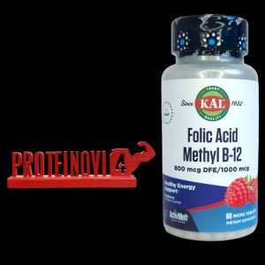 KAL Folic Acid Methyl B-12 800mcg 60tabs