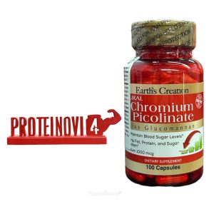 Earth Creation Chromium Picolinate plus Glucomannan 100caps