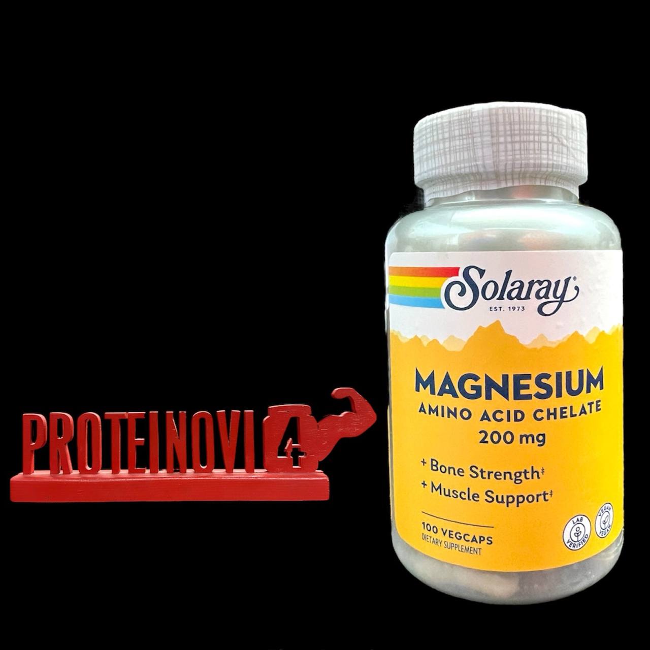 Solaray Magnesium Amino Acid Chelate 200mg 100vegcaps