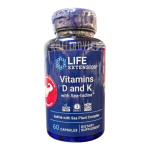 Life Extension Vitamins D and K with Sea-Iodine 60Caps