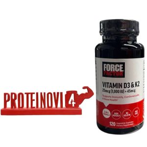 Force Factor D3 1000IU K2 45mcg 120vegcaps