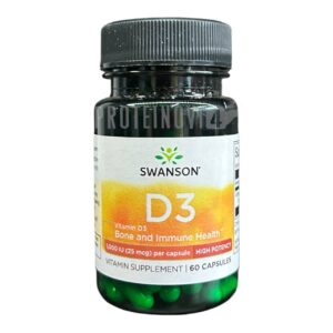 Swanson Vitamin D3 1000IU 60Caps