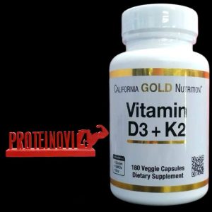 California Gold Vitamin D3+K2 180VegCaps