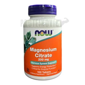 NOW Magnesium Citrate 200mg 100Tabs