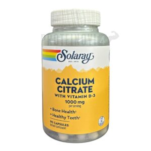Solaray Calcium Citrate with D3 1000mg 90caps