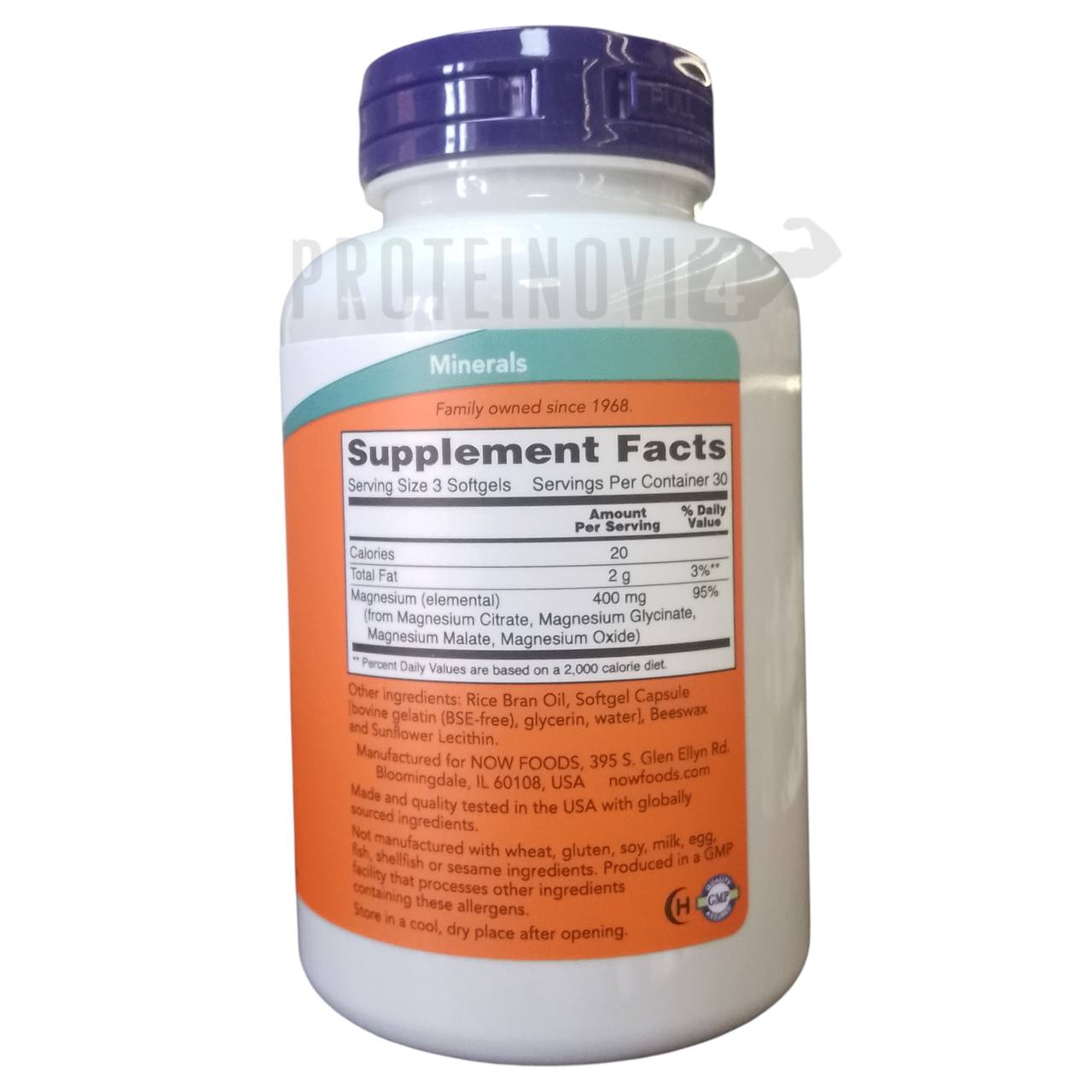 NOW Magnesium Citrate 90Softgels