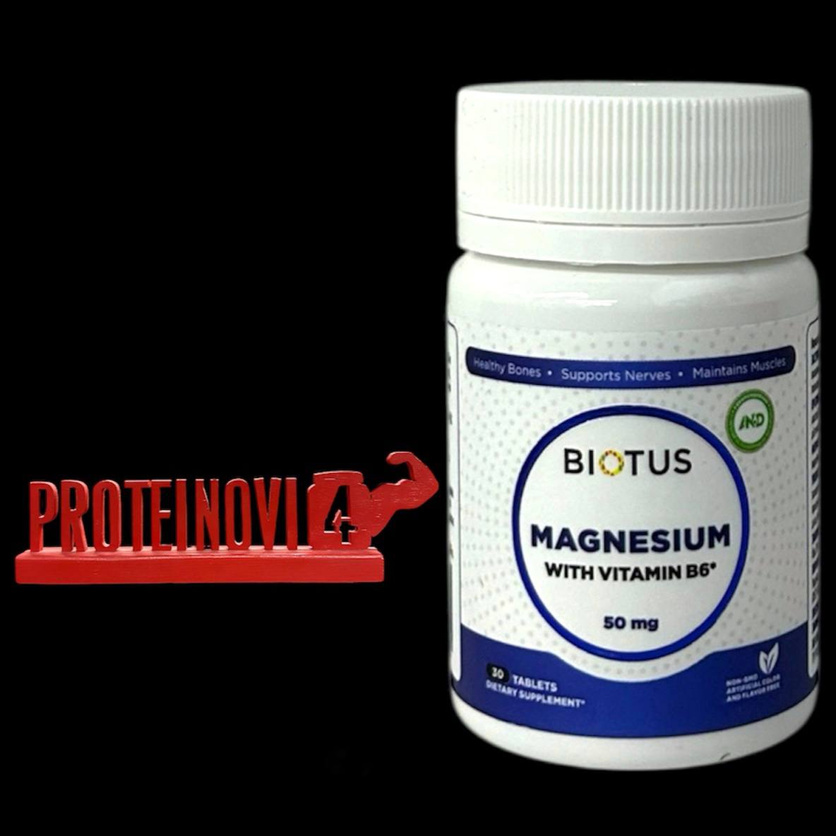 BIOTUS Magnesium with Vitamin B6 50mg 30Tabs