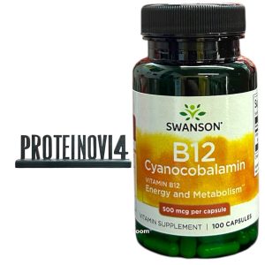 Swanson B12 Cyanocobalamin 500mcg 100Caps