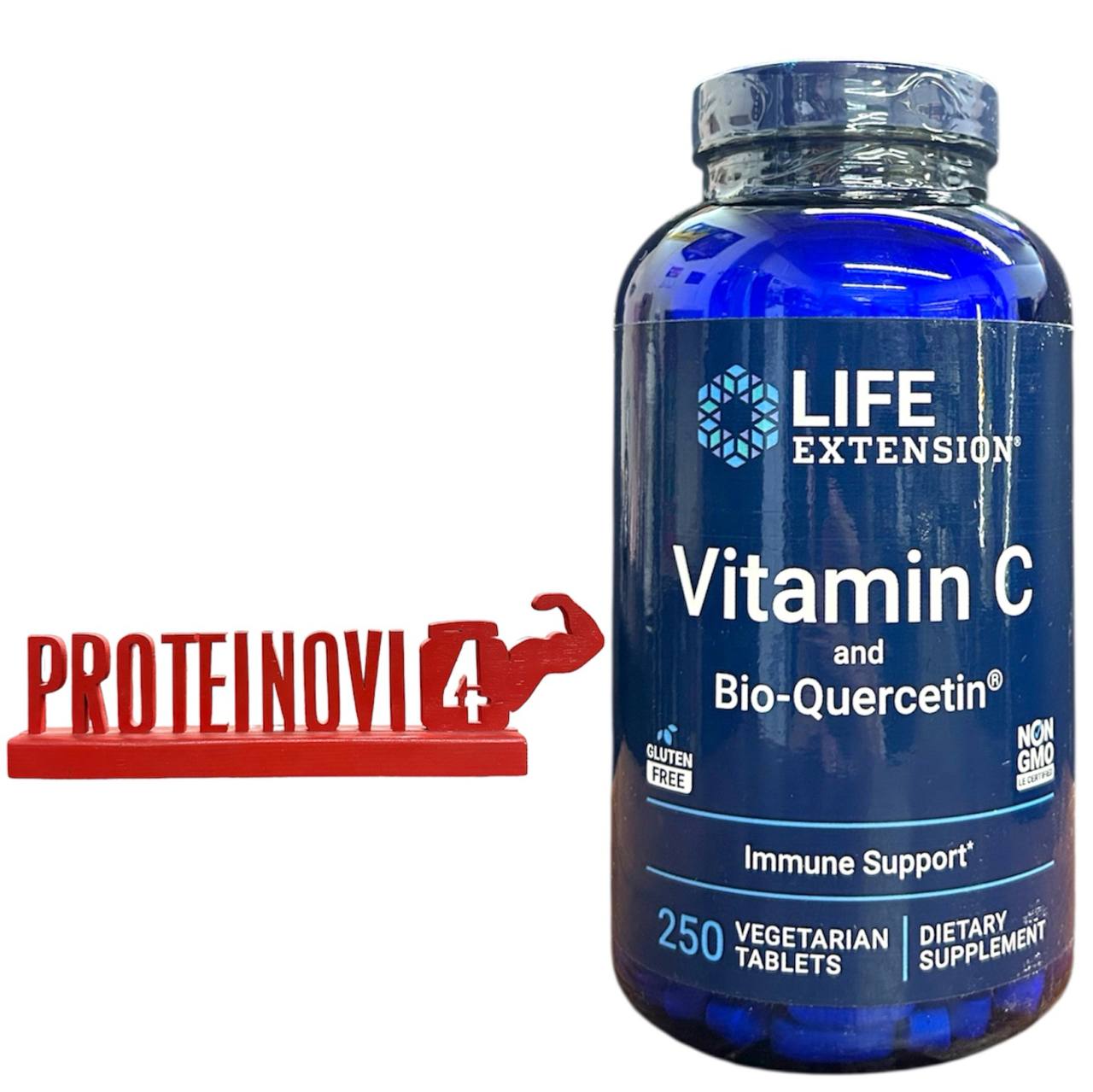 Life Extension Vitamin C 1000mg and Bio Quercetin 250veg tab