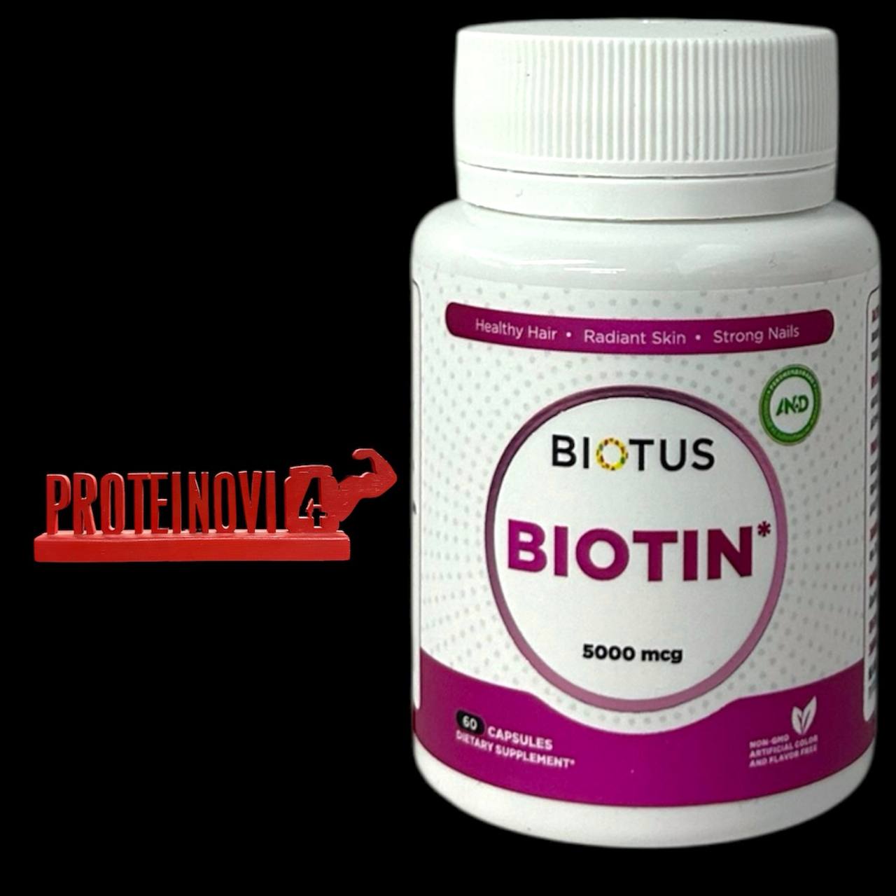 BIOTUS Biotin 5000mcg 60Caps