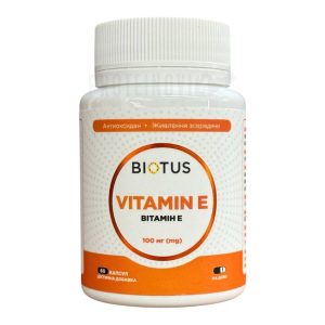 BIOTUS Vitamin E 100mg 60Caps