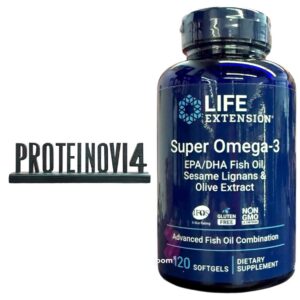 Life Extension Super Omega-3 EPA|DHA Fish Oil, Sesame Lignans & Olive Extract 120Softgels