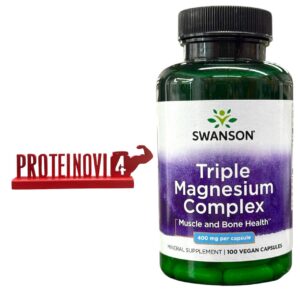 Swanson Triple Magnesium Complex 400mg 100VegCaps