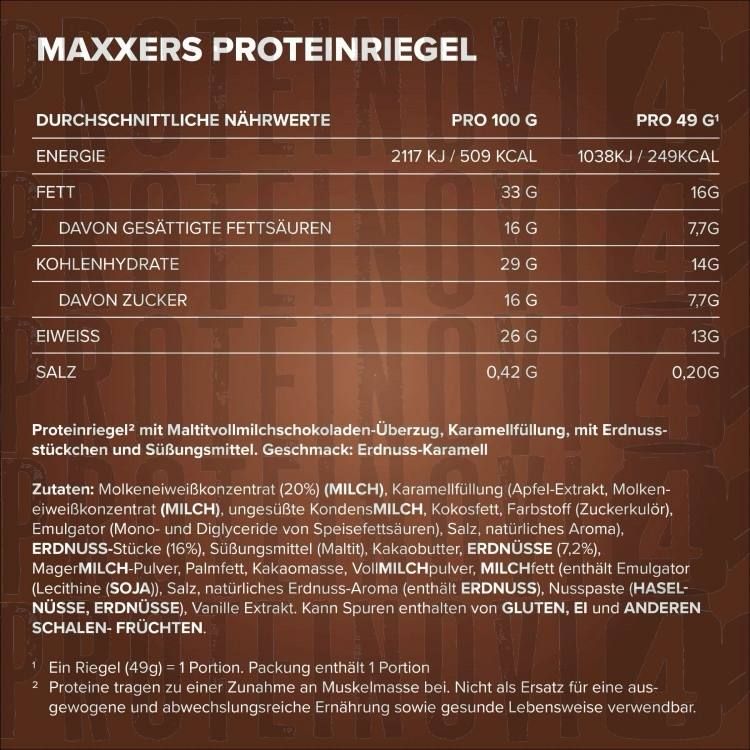IronMaxx Maxxers Peanut-Caramel 49g