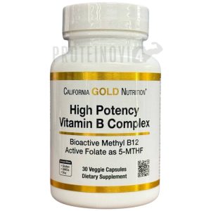 California Gold High Potency Vitamin B Complex 30VegCaps