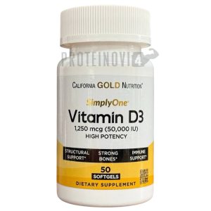 California Gold SimplyOne Vitamin D3 50000IU 50Softgels