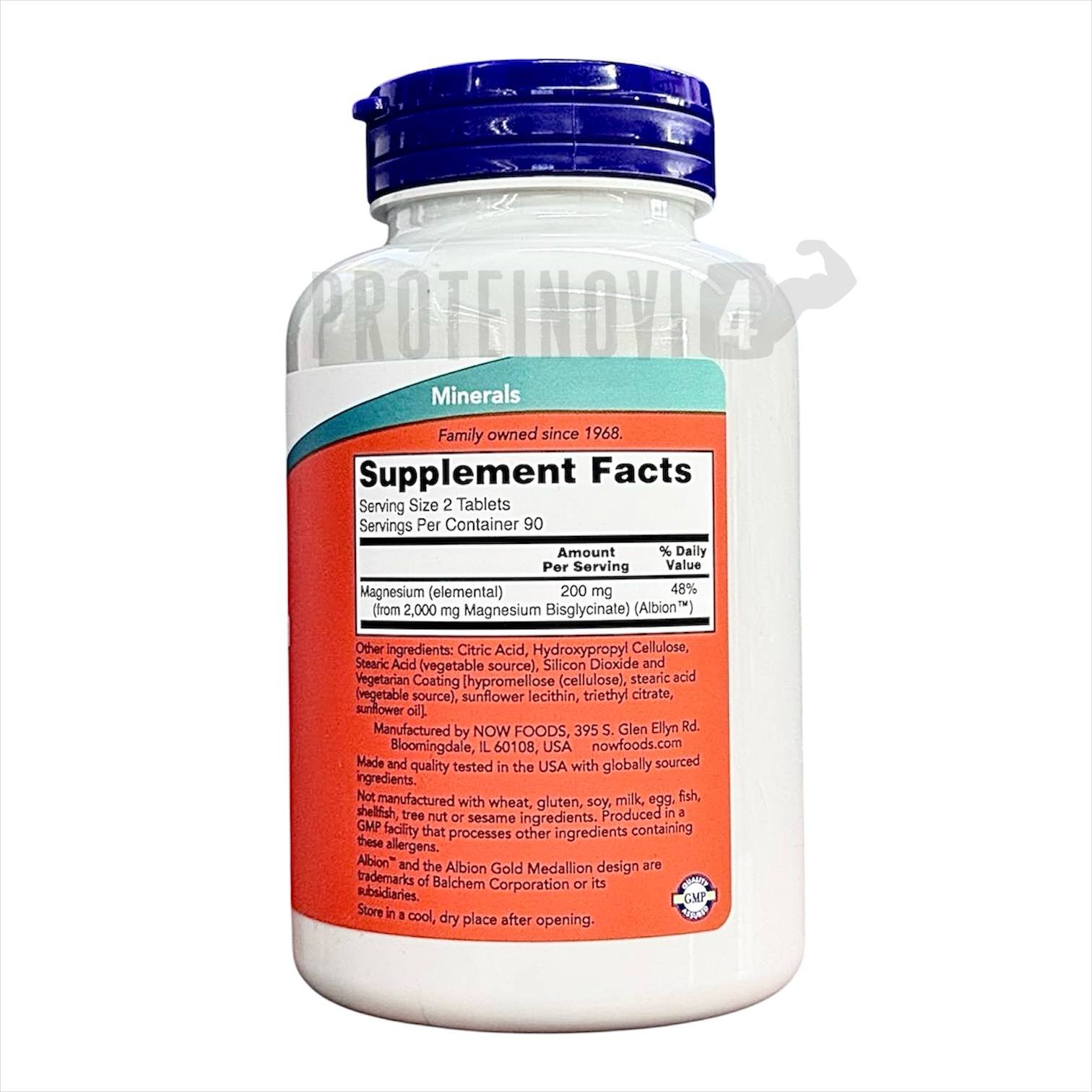 NOW Magnesium Glycinate 180Tabs