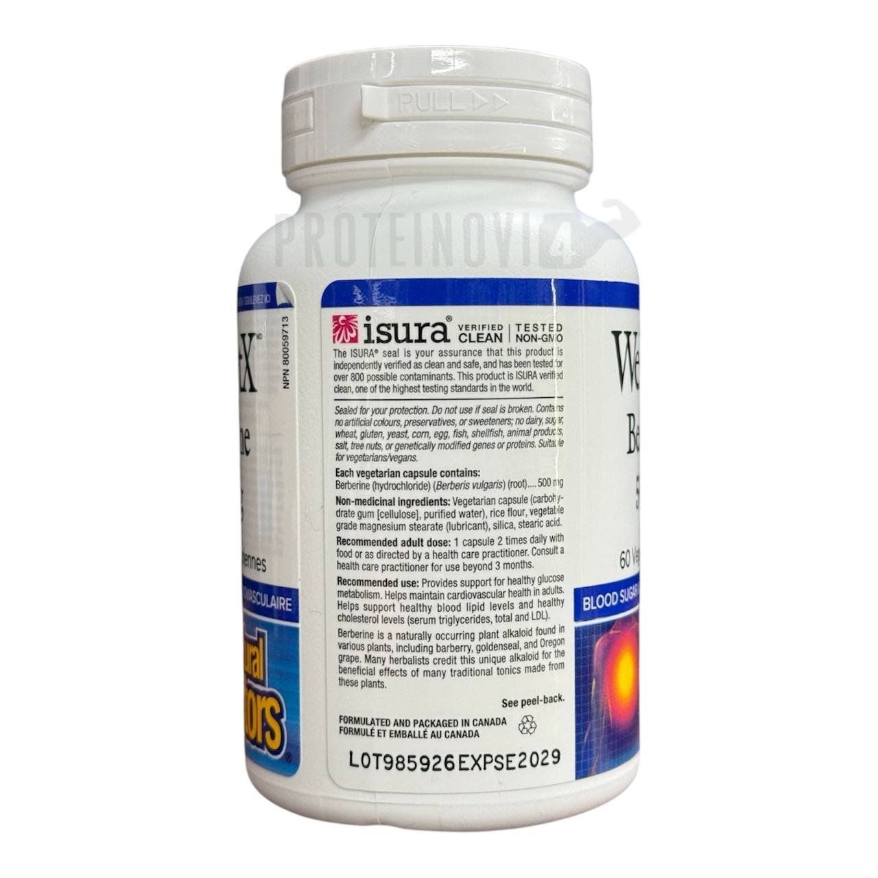 Natural Factors WellBetX Berberine 500mg 60vcaps