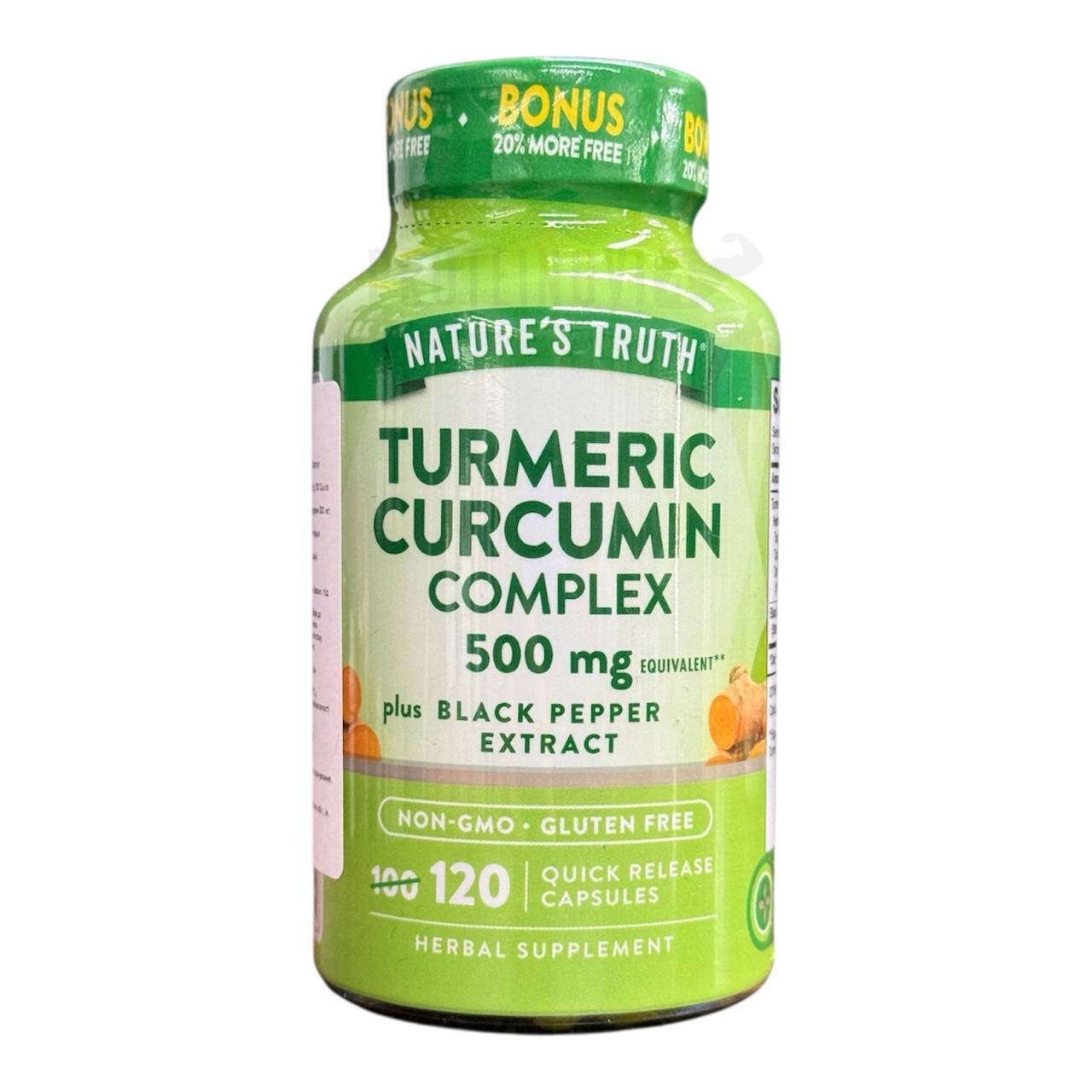 Natures Truth Turmeric Curcumin Complex 500mg 120caps