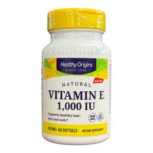 Healthy Origins Vitamin E 1000IU 60sgels
