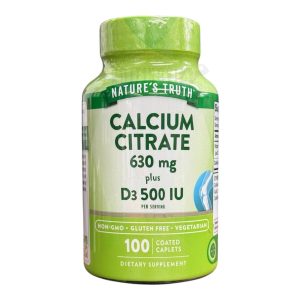 Natures Truth Calcium Citrate plus D3 100caplets