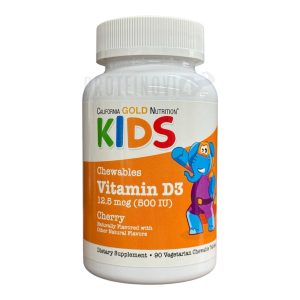 California Gold Kids Chewables Vitamin D3 500IU 90VegChewTabs