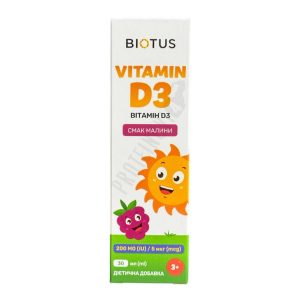 BIOTUS Vitamin D3 Spray for kids 200IU 30ml